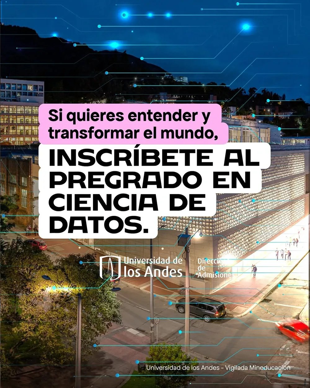 inscribete al nuevo pregrado Ciencia de Datos